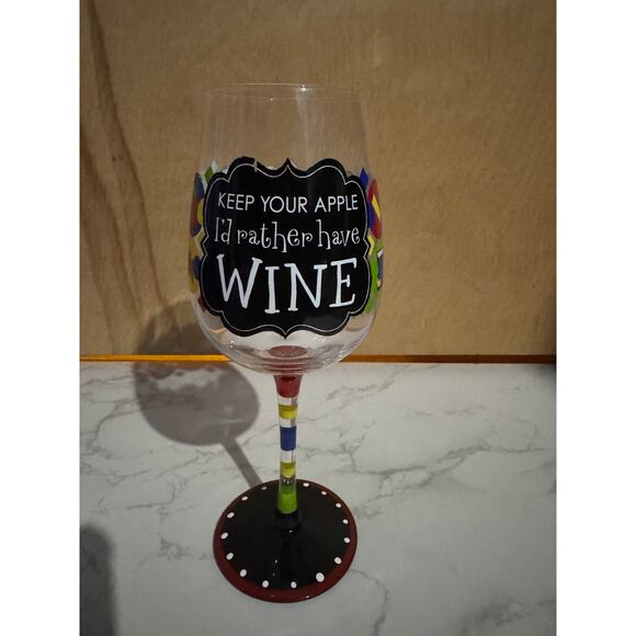 Funny Wine Glass Teacher Gift - Picture 1 of 2